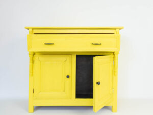 Yellow TV lift cabinet 48 inch