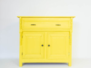 Yellow TV lift cabinet 48 inch
