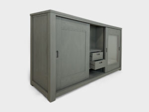 65 inch TV lift cabinet teak wood