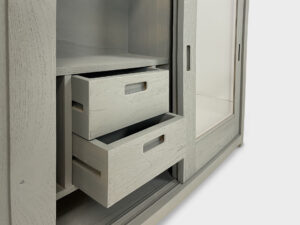 65 inch TV lift cabinet teak wood