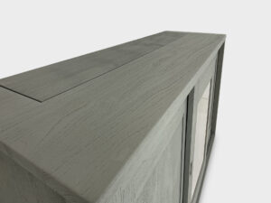 65 inch TV lift cabinet teak wood
