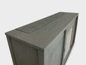 65 inch TV lift cabinet teak wood