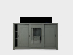 65 inch TV lift cabinet teak wood