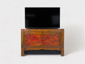 Mongolian antique cabinet for 50 inch tv lift