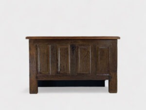 Oak blanket chest from ± 1850 for 43 inch TV with TV-lift