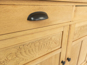TV lift cabinet teak max 43 inch