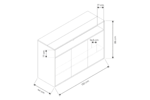 TV lift kast