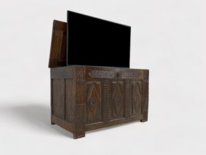 Dutch oak chest c. 1770 for 50 inch TV