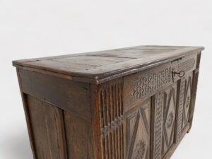 Dutch oak chest c. 1770 for 50 inch TV
