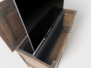 English oak 43 inch TV lift chest 18th century