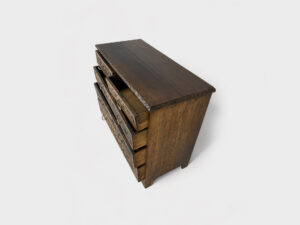 English oak TV lift commode, 19th century