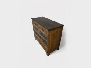 English oak TV lift commode, 19th century