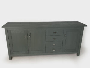 Solid oak tv lift sideboard 55 inch 3 doors 4 drawers