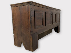 Dutch large oak tv lift chest c. 1700
