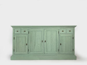 Solid oak sideboard green 65 inch