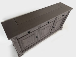 TV lift sideboard cabinet oak 60 inch