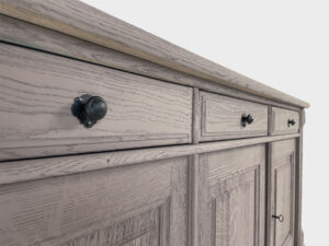 TV lift sideboard cabinet oak 60 inch