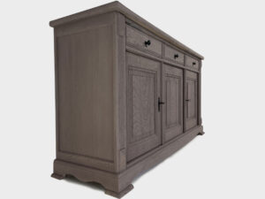 TV lift sideboard cabinet oak 60 inch