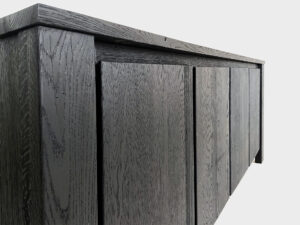 Drawerless black tv lift cabinet 55 inch tv