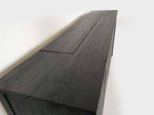 Drawerless black tv lift cabinet 55 inch tv
