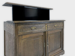 TV Lift cabinet Oak Antique stain 43 inch