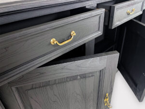 Grange Directoire cherry wood TV lift sideboard