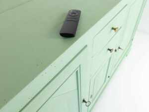 Cherry wood TV lift sideboard green