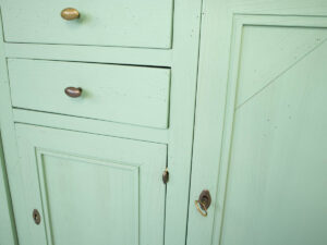 Cherry wood TV lift sideboard green