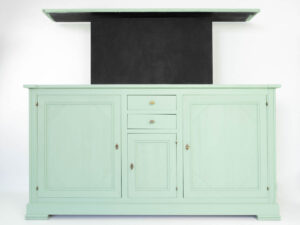 Cherry wood TV lift sideboard green