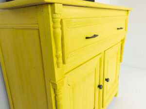 Yellow TV lift cabinet 48 inch
