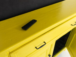 Yellow TV lift cabinet 48 inch