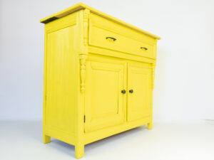 Yellow TV lift cabinet 48 inch