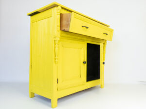 Yellow TV lift cabinet 48 inch