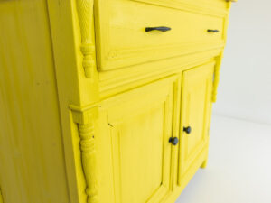 Yellow TV lift cabinet 48 inch
