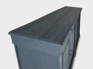 tv lift sideboard 4 drawers 4 doors grey-blue matte 55 inch