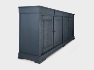 tv lift sideboard 4 drawers 4 doors grey-blue matte 55 inch