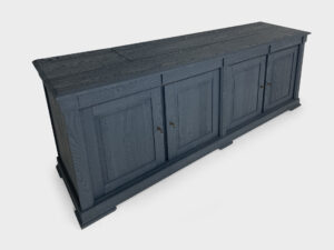 tv lift sideboard 4 drawers 4 doors grey-blue matte 55 inch