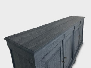 tv lift sideboard 4 drawers 4 doors grey-blue matte 55 inch