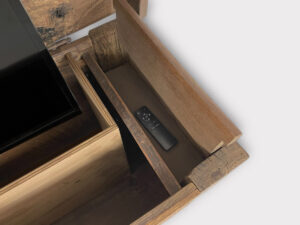 TV Lift in Dutch Oak Chest inscription 'Anno 1780'
