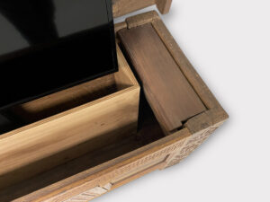 TV Lift in Dutch Oak Chest inscription 'Anno 1780'