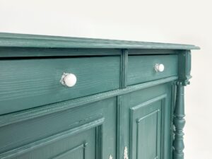 Antique pine TV lift cabinet