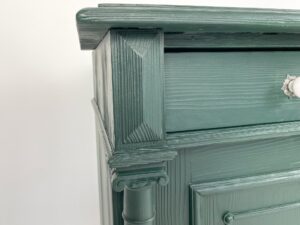 Antique pine TV lift cabinet