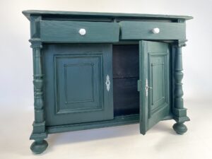 Antique pine TV lift cabinet