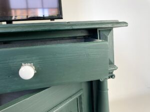 Antique pine TV lift cabinet