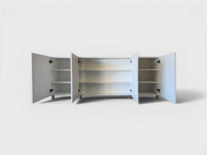 TV lift cabinet 'Mono' 43" 4-door