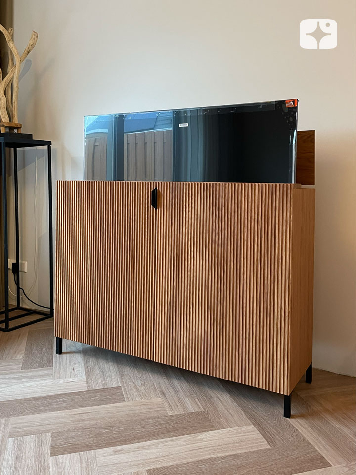 TV lift meubel 'Aster' geschikt voor 55 inch TV - 2 deurs