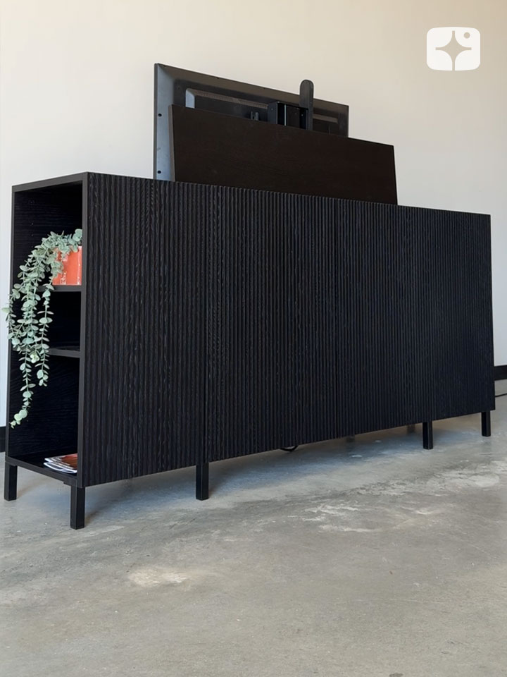 TV lift meubel 'Aster' geschikt voor 43 inch TV - geschikt voor bed